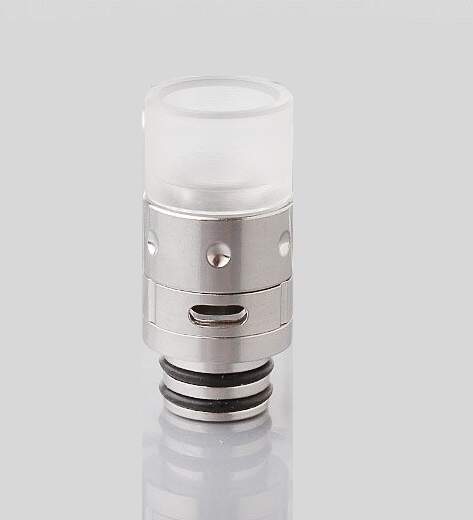Купить Дрип тип (Drip Tip) 510 Hybrid SS + POM Silver в магазине 