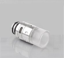 Дрип тип (Drip Tip) 510 Hybrid SS + POM Silver