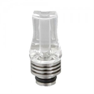 Дріп тип (Drip Tip) 510 Flat PC + SS Transparent