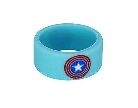 Вейп бэнд (Vape Band) голубой CAPTAIN AMERICA 22x10 мм.