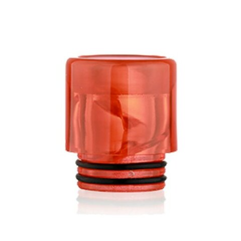 Дрип тип (Drip Tip) 810 Plastic RED Spiral  