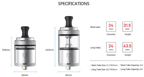 Атомайзер Vandy Vape Berserker V3 MTL RTA Black (Оригинал)