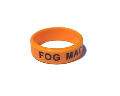 Вейп бэнд (Vape band) оранжевый FOG MACHINE 22x7 мм.  