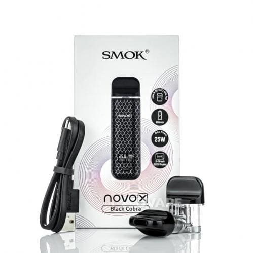 Стартовый комплект Smok Novo X Pod Kit 800 Mah Black Cobra (Оригинал)