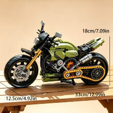 Конструктор блоковый МОТОЦИКЛ, масштаб 1:8 (модель MG07)