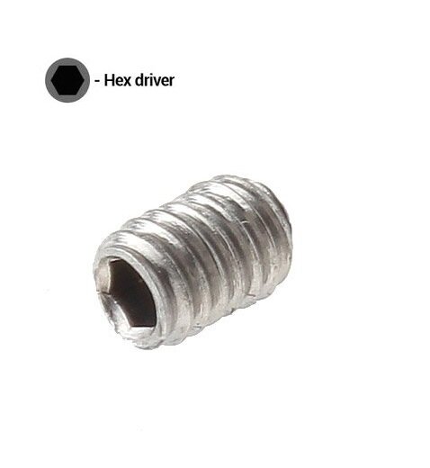 Запасные винты шестигранник - M3x3 мм. (2 шт)  