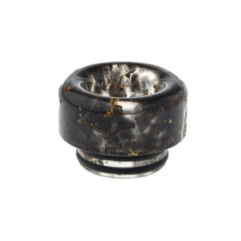 Дрип тип (Drip Tip) 810 Gold Foil Hybrid BLACK