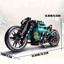 Конструктор блоковый МОТОЦИКЛ, масштаб 1:8 (модель 50025)
