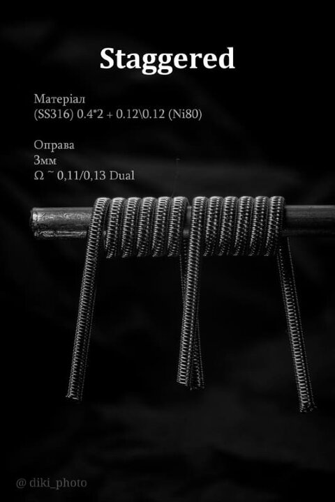 Спираль HM Staggered - SS (2 шт. - пара)