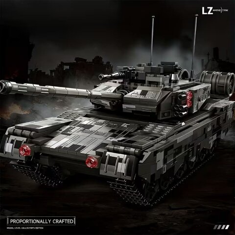 Конструктор блоковый Танк M1A2 Abrams (А99) + 4 фигурки военных (модель КС2012)