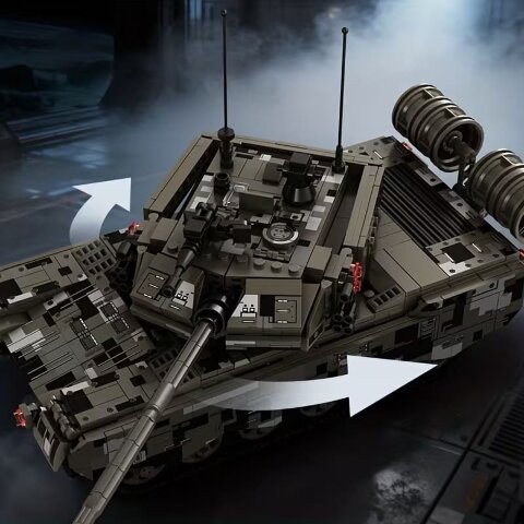 Конструктор блоковый Танк M1A2 Abrams (А99) + 4 фигурки военных (модель КС2012)