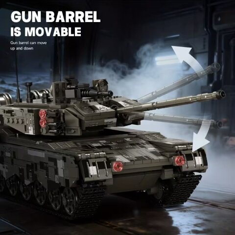 Конструктор блоковый Танк M1A2 Abrams (А99) + 4 фигурки военных (модель КС2012)