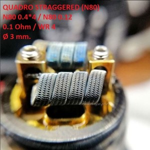 Спіраль HM Quadro staggered – Ni80 (2 шт. – пара)