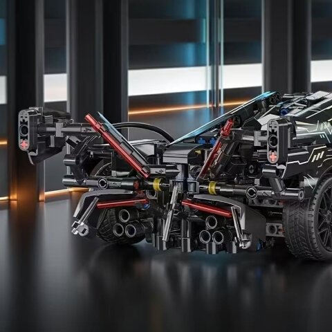 Конструктор блоковый Авто RAINBOW LASER, масштаб 1:14 (модель JZH004)