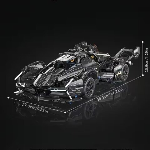 Конструктор блоковый Авто RAINBOW LASER, масштаб 1:14 (модель JZH004)
