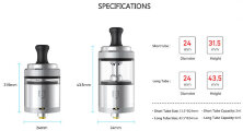 Атомайзер Vandy Vape Berserker V3 MTL RTA Silver (Оригинал)