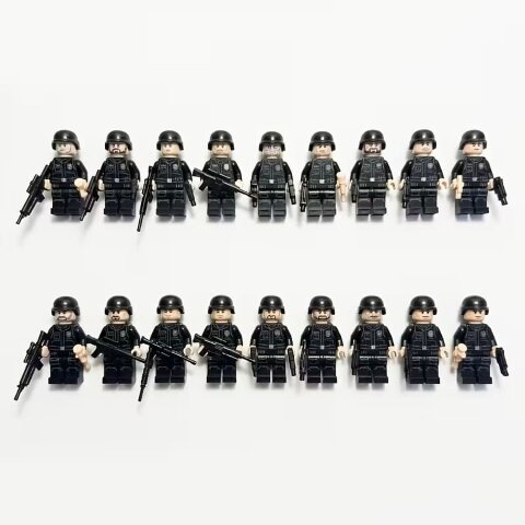 Набор миниатюрных фигур SWAT TEAM 16 шт.