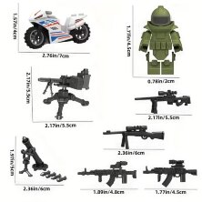 Набор обмундирования и спецсредств SWAT TEAM для фигурок 300 шт.