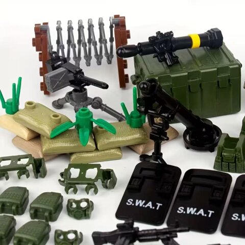 Набор обмундирования и спецсредств SWAT TEAM для фигурок 300 шт.
