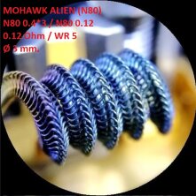 Спираль HM Mohawk Alien - Ni80 (2 шт. - пара)