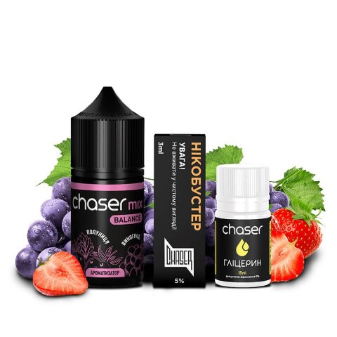 CHASER MIX- Клубника Виноград (30 ml.)  