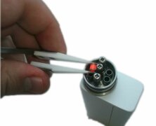 Пинцет с керамическими наконечниками (изогнутый)