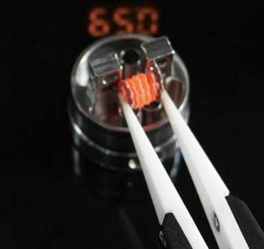 Пинцет с керамическими наконечниками (изогнутый)  