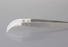 Пинцет с керамическими наконечниками (изогнутый)