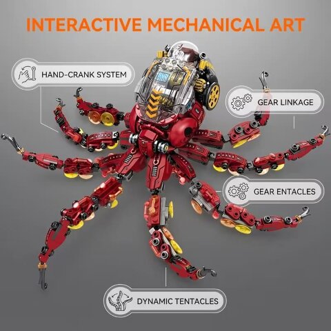 Конструктор блоковый OCTOPUS Осьминог (модель T2010А)
