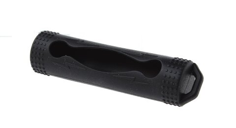 Силиконовый чехол для аккумулятора 18650 (черный)  