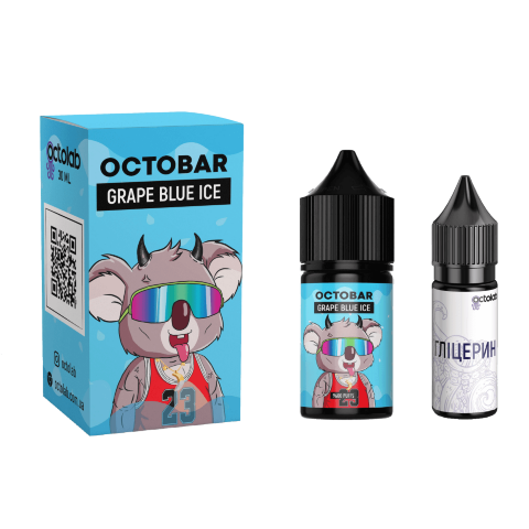 OCTOBAR - Grape Blue Ice 30 ml.)