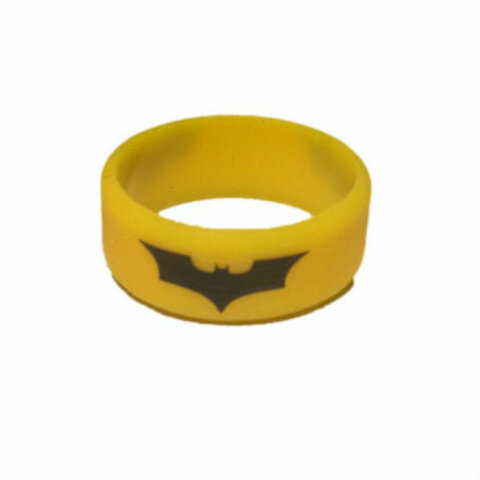 Вейп бэнд (Vape band) желтый BATMAN 26.5x10 мм.  