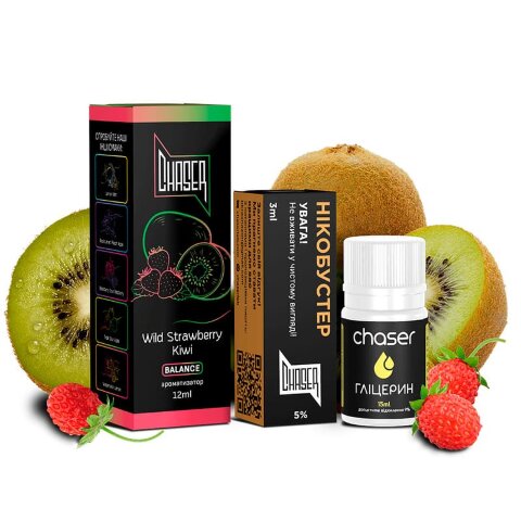CHASER BLACK - Wild Strawberry Kiwi (30 ml.)  
