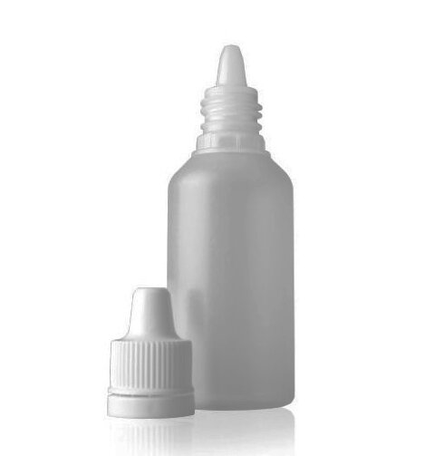 Пластиковые бутылочки 50 мл темный пластик, прозрачный  