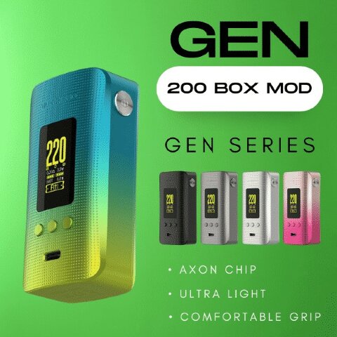 Бокс мод Vaporesso GEN 200W Aurora Green (Оригинал)