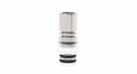Дрип тип (Drip Tip) 510 ViVi Nova Silver Stainless Steel + Acrylic (PMMA)  