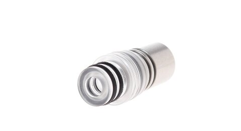 Дрип тип (Drip Tip) 510 ViVi Nova Silver Stainless Steel + Acrylic (PMMA)  
