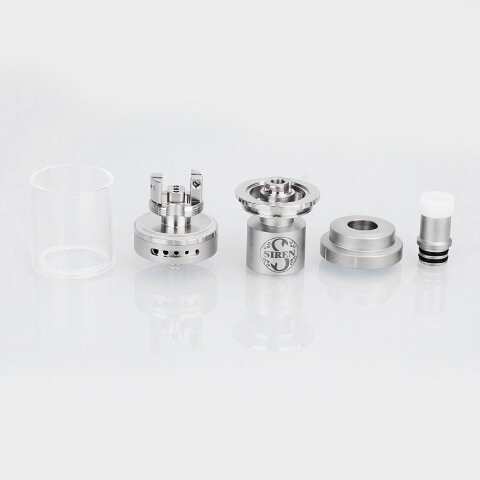 Обслуживаемый атомайзер Digiflavor Siren 2 MTL GTA 24 mm. 4.5ml Silver (Оригинал)  