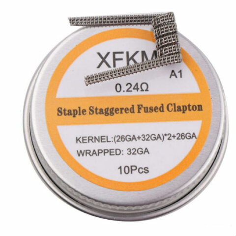 Спираль Staple staggered fused clapton