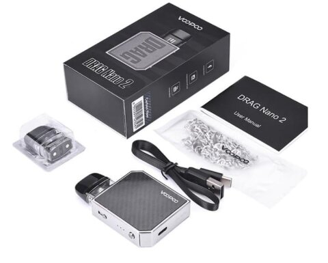 Voopoo Drag Nano 2 800 mAh Gull Grey (Оригинал)  