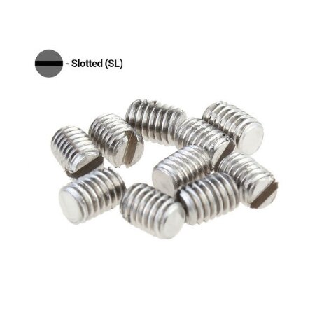 Запасные винты (плоская отвертка) - M3x4 мм. (2 шт)  